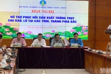 Hội nghị “Hỗ trợ phục hồi sản xuất trồng trọt sau bão, lũ tại các tỉnh, thành phố phía bắc”.