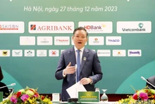 Ông Lương Quốc Đoàn tái đắc cử Chủ tịch Trung ương Hội Nông dân Việt Nam khóa VIII. (Ảnh: THANH TRÀ)
