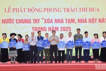 [Ảnh] Thủ tướng Phạm Minh Chính dự Lễ phát động Phong trào thi đua “Xóa nhà tạm, nhà dột nát” trong cả nước