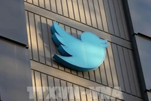 Biểu tượng Twitter tại trụ sở ở San Francisco, California, Mỹ. (Ảnh: AFP/ TTXVN)