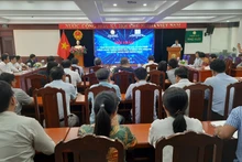 Quang cảnh Hội thảo khoa học “Ứng dụng trí tuệ nhân tạo (AI) và các giải pháp công nghệ thông minh hóa, tự động hóa phục vụ xây dựng thành phố thông minh”.