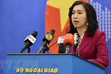 Người phát ngôn Bộ Ngoại giao Lê Thị Thu Hằng. (Ảnh: TTXVN)