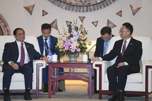 Thủ tướng Chính phủ Phạm Minh Chính tiếp đồng chí Lưu Ninh, Ủy viên Ban Chấp hành Trung ương Đảng Cộng sản Trung Quốc, Bí thư Khu ủy, Chủ nhiệm Ủy ban thường vụ Đại hội đại biểu nhân dân Khu tự trị dân tộc Choang Quảng Tây, Trung Quốc.