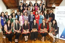 Đoàn học viên tham gia buổi Lễ khai giảng của khoá học tại thành phố Perth, Australia. (Ảnh: Đại học Curtin)