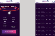 Theo dõi kết quả đo trên ứng dụng i-Speed.