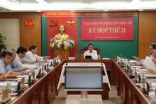 Kỳ họp thứ 21 của Ủy ban Kiểm tra Trung ương. (Ảnh: ubkttw.vn)