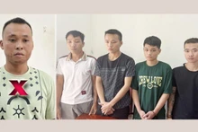 Vũ Văn Quỳnh (X) cùng các đối tượng có hành vi bắt giữ người trái pháp luật bị khởi tố.