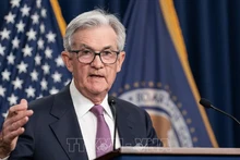 Chủ tịch FED Jerome Powell phát biểu tại cuộc họp báo ở Washington, DC, Mỹ, ngày 14/6/2023. (Ảnh tư liệu: THX/TTXVN)