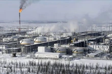 Toàn cảnh cơ sở lọc dầu ở giếng dầu Vankorskoye thuộc vùng Krasnoyarsk, Nga. (Ảnh: Reuters/TTXVN)
