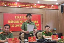 Giám đốc Công an tỉnh Phú Thọ Phạm Trường Giang thông tin kết quả điều tra làm rõ các chuyên án, vụ án do Công an tỉnh điều tra, làm rõ trong thời gian vừa qua.