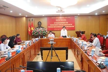 Toàn cảnh hội nghị ở điểm cầu chính - cơ quan Đảng ủy Khối các cơ quan trung ương.