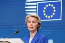 Chủ tịch Ủy ban châu Âu Ursula von der Leyen. (Nguồn: THX/TTXVN)