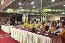 Lễ kỷ niệm 10 năm Niệm Phật đường tại Liên bang Nga. (Ảnh: THÙY VÂN)