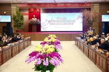 Quang cảnh buổi gặp mặt sáng 24/1.