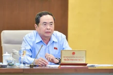 Phó Chủ tịch Thường trực Quốc hội Trần Thanh Mẫn phát biểu chỉ đạo tại phiên họp.