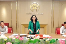 Đồng chí Bùi Thị Minh Hoài phát biểu kết luận hội nghị.