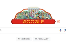 Google thay ảnh đại diện chào mừng Quốc khánh Việt Nam. (Ảnh chụp màn hình)