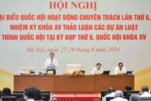 Phó Chủ tịch Quốc hội Nguyễn Đức Hải điều hành nội dung thảo luận về dự án Luật Thuế giá trị gia tăng (sửa đổi) sáng 29/8.