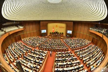 Quang cảnh phiên họp ở hội trường tại Kỳ họp thứ 7, Quốc hội khóa XV, ngày 20/5. (Ảnh: ĐĂNG KHOA)
