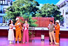 Một tiểu phẩm tại hội thi "Dân vận khéo" cụm thi số 6 thành phố Hà Nội được tổ chức sáng 30/8.
