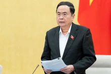 Chủ tịch Quốc hội Trần Thanh Mẫn phát biểu tại phiên họp sáng 11/3. (Ảnh: DUY LINH)