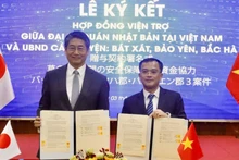 Ký kết hợp đồng viện trợ giữa Đại sứ quán Nhật Bản tại Việt Nam và UBND các huyện: Bát Xát, Bảo Yên, Bắc Hà (tỉnh Lào Cai).