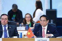 Thủ tướng Phạm Minh Chính phát biểu ý kiến tại hội nghị. (Ảnh: Dương Giang/TTXVN)