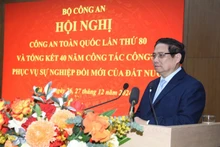 Thủ tướng Phạm Minh Chính phát biểu ý kiến tại Hội nghị. (Ảnh: TRẦN HẢI)