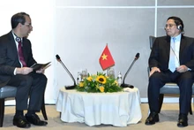 Thủ tướng Phạm Minh Chính tiếp ông Jose Serrador, Phó Chủ tịch Toàn cầu Tập đoàn Embraer (Ảnh THANH GIANG)