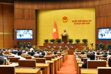 Quang cảnh phiên họp của Quốc hội sáng 28/5. (Ảnh: THỦY NGUYÊN) 