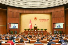Toàn cảnh phiên bế mạc Kỳ họp thứ 8, Quốc hội khóa XV. (Ảnh: DUY LINH) 