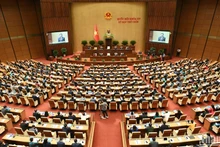 Quang cảnh phiên họp của Quốc hội tại Kỳ họp thứ 9. (Ảnh: BÙI GIANG)