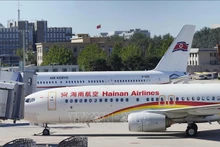 Máy bay của hãng hàng không quốc gia Triều Tiên Air Koryo tới sân bay Bắc Kinh, Trung Quốc, ngày 22/8/2023. (Ảnh: Kyodo/TTXVN)