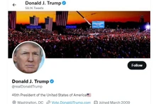 Tài khoản Twitter của ông Donald Trump đã xuất hiện trở lại vào ngày 19.11 (theo giờ Mỹ). (Ảnh chụp màn hình Twitter)