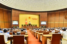 Phiên họp của Quốc hội chiều 25/10/2023. (Ảnh: THỦY NGUYÊN)