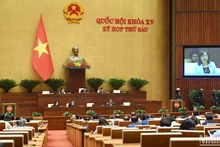 Quang cảnh phiên họp của Quốc hội chiều 24/11/2023. (Ảnh: THỦY NGUYÊN)