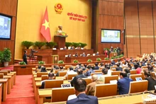 Quang cảnh phiên họp của Quốc hội ngày 21/11/2023. (Ảnh: DUY LINH)