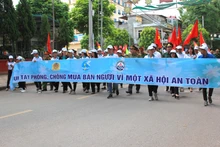 Diễu hành hưởng ứng Ngày phòng, chống mua bán người năm 2019.