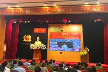 Hội nghị diễn ra dưới hình thức trực tuyến từ Hội trường Bộ Công an đến Trung tâm thông tin chỉ huy của 63 Công an tỉnh, thành phố trực thuộc Trung ương.