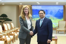 Thủ tướng Phạm Minh Chính tiếp Tổng Giám đốc USAID, bà Samantha Power. (Ảnh: TRẦN HẢI)