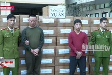 Triệt phá đường dây buôn lậu thuốc lá quy mô lớn tại Đông Anh