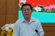 Trưởng Ban Tuyên giáo Trung ương Nguyễn Trọng Nghĩa phát biểu tại buổi làm việc.