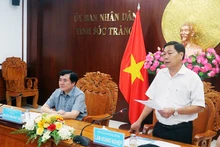 Phó Chủ tịch Ủy ban nhân dân tỉnh Sóc Trăng Lâm Hoàng Nghiệp cam kết phối hợp bảo đảm tiến độ dự án.
