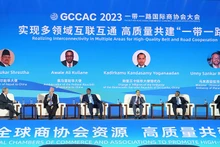 Các đại biểu tham luận tại tọa đàm bàn tròn ở Hội nghị. 