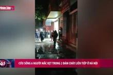 Cứu sống 6 người mắc kẹt trong 2 đám cháy liên tiếp ở Hà Nội