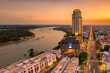 Một góc thành phố Cần Thơ. (Ảnh: NGUYỄN HỮU THÀNH)