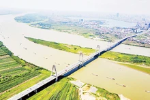 Trục Nhật Tân - Nội Bài là trục phát triển kinh tế, đô thị thông minh, hiện đại, kết hợp đồng bộ với không gian trục Bắc Thăng Long - Nội Bài. (Ảnh Duy Linh)