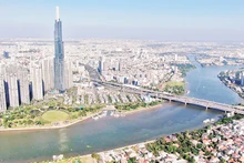 Một góc khu vực trung tâm Thành phố Hồ Chí Minh.