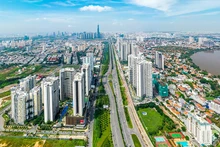 Quy hoạch sử dụng đất quốc gia được phân bổ hợp lý cho các ngành, các địa phương phù hợp yêu cầu phát triển kinh tế-xã hội. Trong ảnh: Đô thị hiện đại ở Thành phố Hồ Chí Minh.