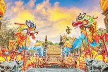 Lễ hội Trường Yên, Hoa Lư, Ninh Bình. (Ảnh: TRƯỜNG HUY)